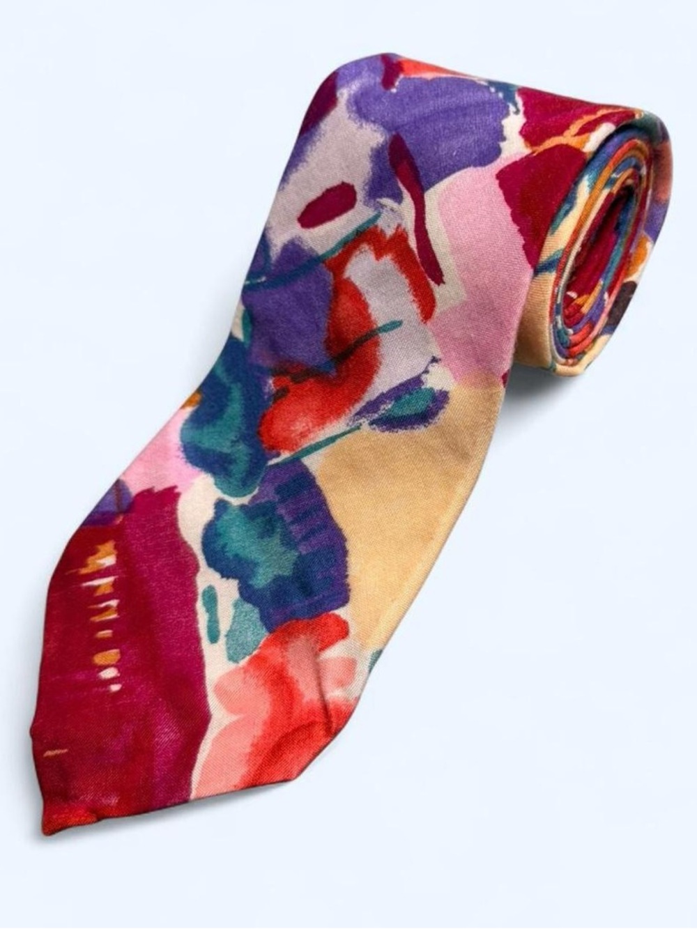 Vintage John Weitz Abstract Multi-Colored Tie